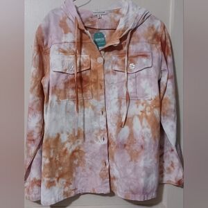 NWT Tie Dye denim jacket